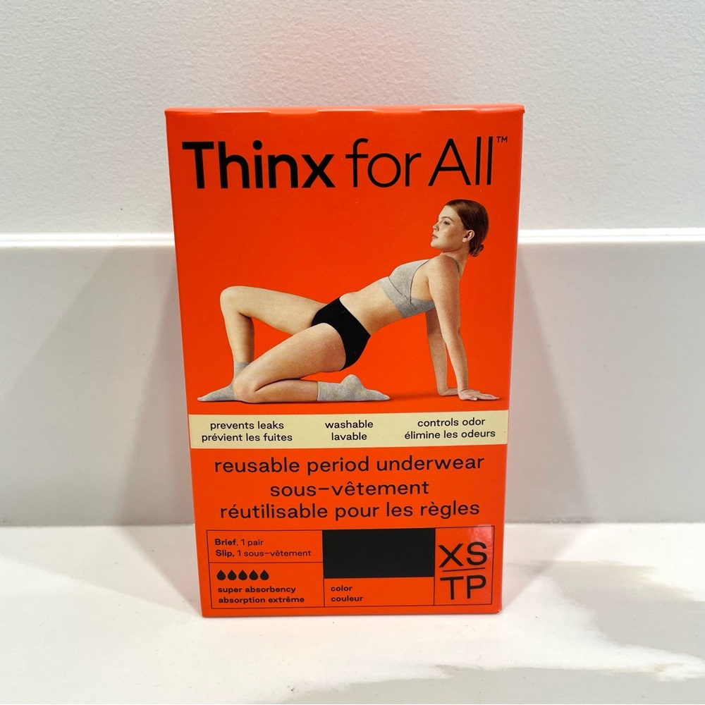 🟣2/$20 NEW Thinx For All Reusable Period Underwear (size XS)
